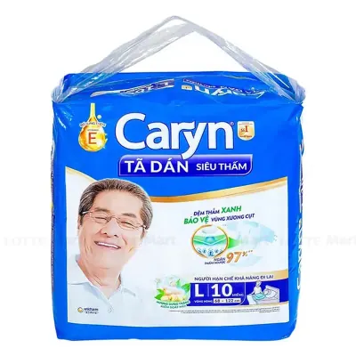 Tã Dán Người Lớn Caryn Size M-L 10 Miếng (Vòng Hông 68-122cm)