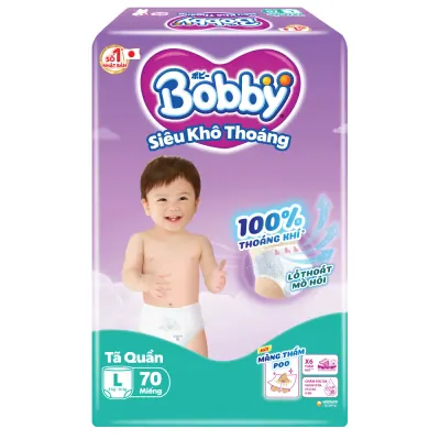 Tã Quần Bobby Ultra Jumbo Size L 68 Miếng (9-13kg)