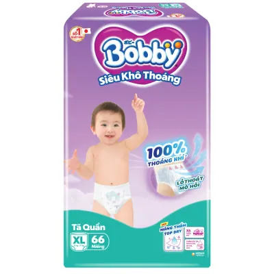 Tã Quần Bobby Ultra Jumbo Size XL 66 Miếng (12-17kg)