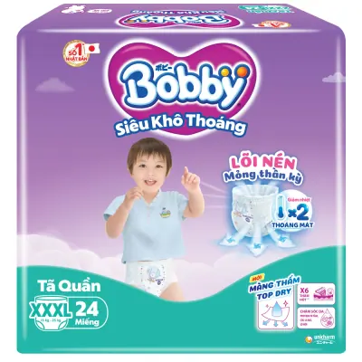 Tã Quần Bobby Xxxl 24 Miếng