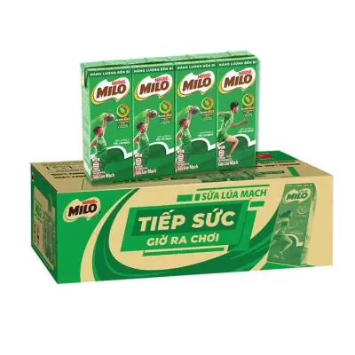 Thực Phẩm Bổ Sung Sữa Lúa Mạch Milo 48 x 180ml