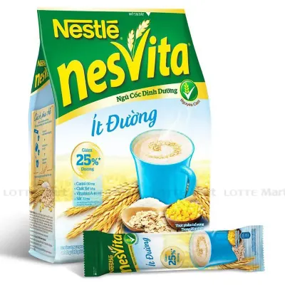 Ngũ Cốc Dinh Dưỡng Nestle Nesvita Ít Đường Bịch 14 Gói x 25g