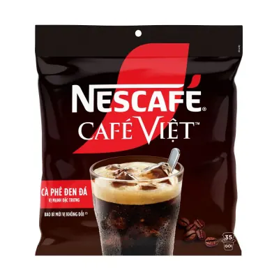Cà Phê Hòa Tan Nescafé Café Việt Đen Đá Bịch 35 Gói 16g
