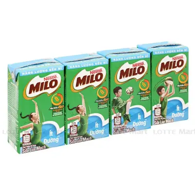 Sữa Lúa Mạch Nestle Millo Ít Đường Hộp 110ml