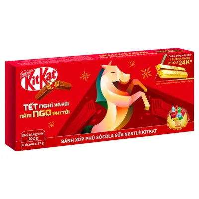 Chocolate KitKat Hộp Giấy 102g-Tết
