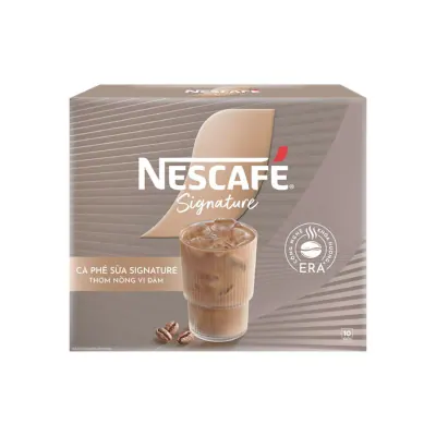Cà Phê Sữa Hòa Tan Nescafé Signature Hộp 28g x 10 Gói