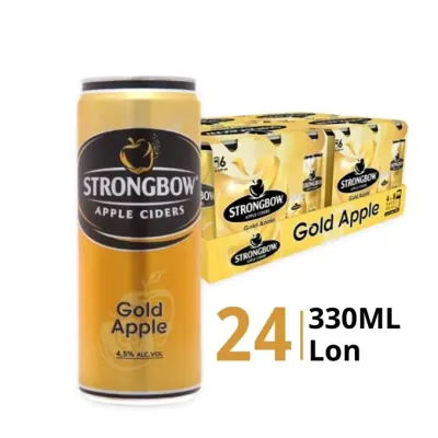 Thùng 24 Lon Nước Táo Lên Men Strongbow 4.5% 330ml