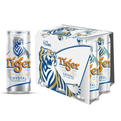 Bia Tiger Crystal Lốc 6lonx330ml