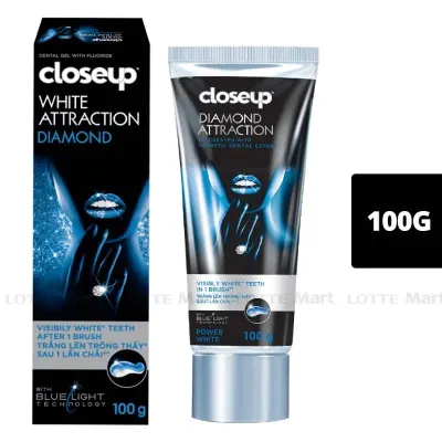 Kem Đánh Răng Trắng Răng Closeup Diamond Attraction Tuýp 100g