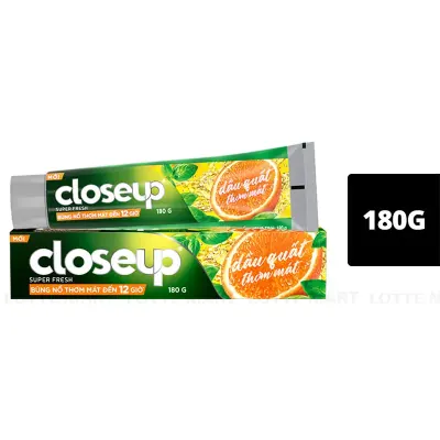 Kem Đánh Răng Closeup Detox Trắng Răng Hương Dầu Quất 180g