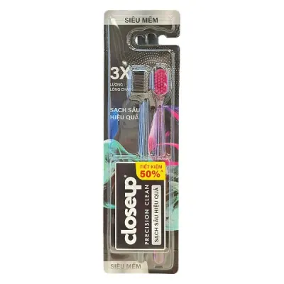 Lô 2 Bàn Chải Đánh Răng Closeup Siêu Mềm Sạch Sâu Hiệu Quả