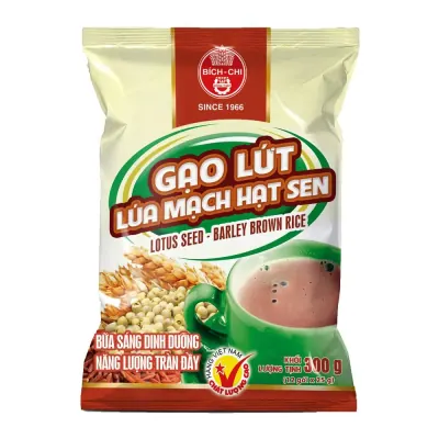 Bột Gạo Lứt Lúa Mạch Hạt Sen Không Đường Ocop 12 x 25g