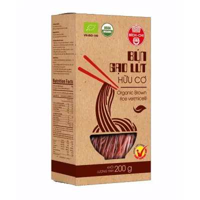 Bún Gạo Lứt Bích Chi Hữu Cơ 200g