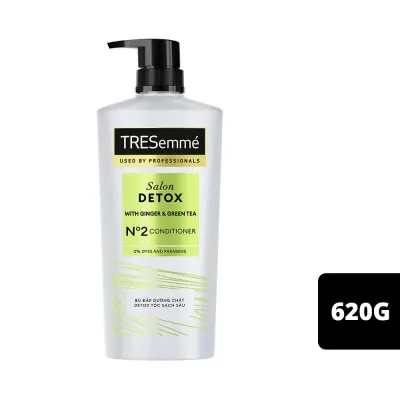 Dầu Xả Tresemme Salon Detox Hương Gừng và Trà Xanh Chai 620g