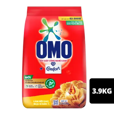 Bột Giặt OMO Tinh Dầu Thơm Nồng Nàn Túi 4kg