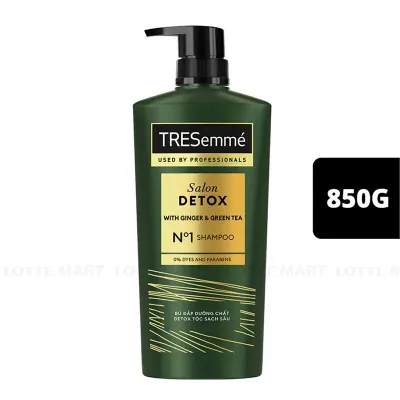 Dầu Gội Tresemme Salon Detox Hương Gừng và Trà Xanh Chai 850g