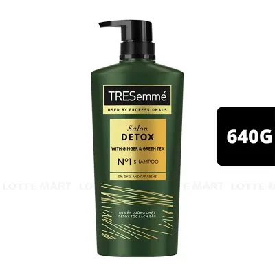 Dầu Gội Tresemme Salon Detox Gừng và Trà Xanh Chai 640g