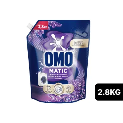Nước Giặt OMO Bền Đẹp Cửa Trước Túi 2.8kg