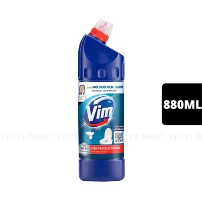 Nước Tẩy Bồn Cầu Vim Diệt Khuẩn Xanh Biển Chai 880ml