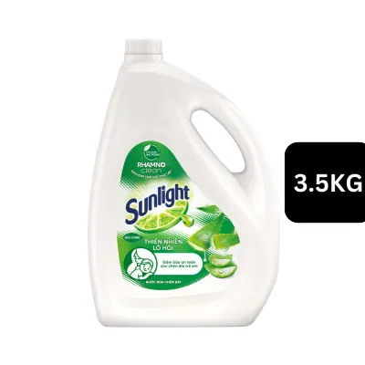 Nước Rửa Chén Sunlight Extra Thiên Nhiên Muối Khoáng và Lô Hội Can 3.6L