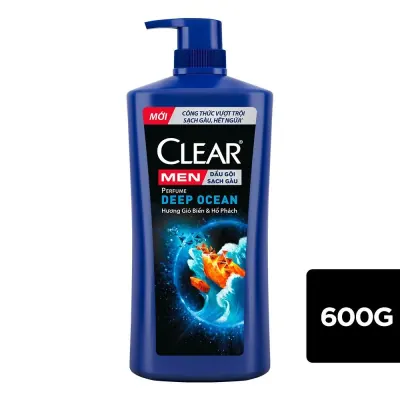 Dầu Gội Sạch Gàu Dành Cho Nam Clear Men Hương Gió Biển và Hổ Phách Chai 600g