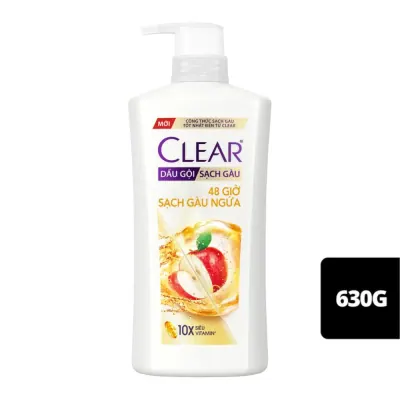 Dầu Gội Sạch Gàu Ngứa Clear 48 Giờ Chai 630g