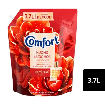 Nước Xả Comfort Hương Nước Hoa Quyến Rũ Túi 3.7L