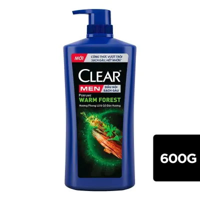 Dầu Gội Sạch Gàu Dành Cho Nam Clear Men Hương Phong Lữ và Gỗ Đàn Hương Chai 600g