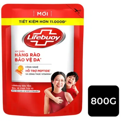 Sữa Tắm Lifebuoy Công Thức Vitamin+ Bảo Vệ Vượt Trội 10 800g