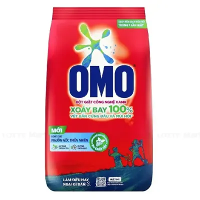Bột Giặt OMO Công Nghệ Giặt Xanh Sạch Bẩn Khử Mùi 770g