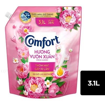 Nước Xả Vải Comfort Hương Vườn Xuân Túi 3.1L