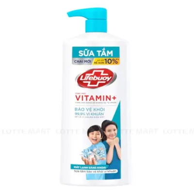 Sữa Tắm Lifebuoy Công Thức Vitamin+ Mát Lạnh Sảng Khoái Chai 800g