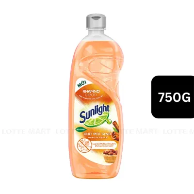 Nước Rửa Chén Sunlight Khử Mùi Tanh Hương Quế Chai 750g