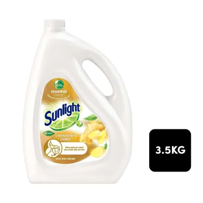 Nước Rửa Chén Sunlight Thiên Nhiên Hương Gừng 3.5kg