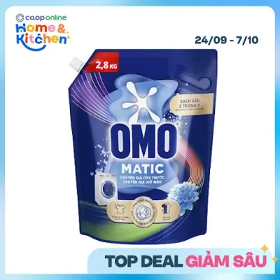 Nước Giặt OMO Matic Chuyên Gia Giữ Màu Cho Máy Giặt Cửa Trước 2.8kg