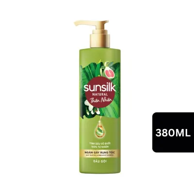 Dầu Gội Sunsilk Thiên Nhiên Ngăn Gãy Rụng Tóc Tinh Dầu Vỏ Bưởi 380ml