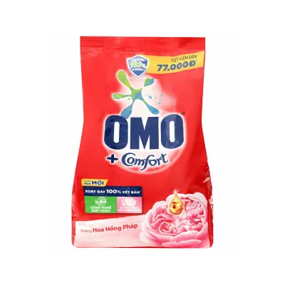 Bột Giặt OMO Hương Hoa Hồng Pháp Ngọt Ngào 5.1kg