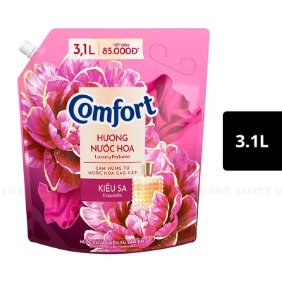 Nước Xả Vải Comfort Hương Nước Hoa Kiêu Sa 3.1L