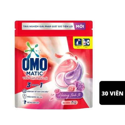 Viên Giặt OMO Hương Tinh Tế Túi 315g 30 Viên