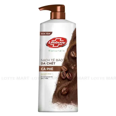 Sữa Tắm Lifebuoy Thiên Nhiên Tẩy Da Chết Hương Cà Phê Chai 800g