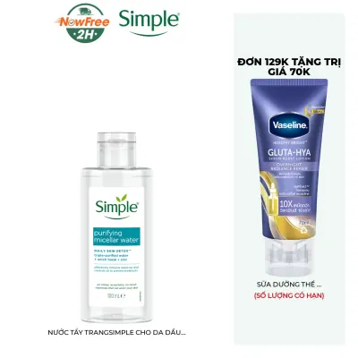 [Mini] Nước Tẩy Trang Simple Cho Da Dầu Mụn 100ml