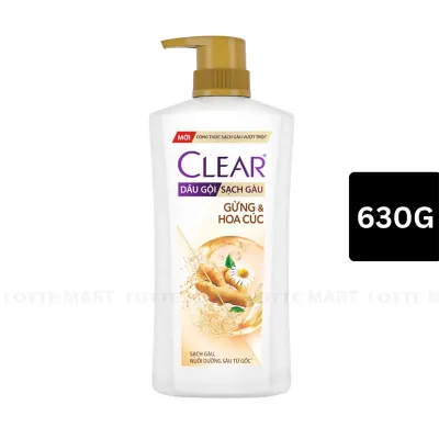 Dầu Gội Clear Thảo Dược Gừng và Hoa Cúc Chai 630g