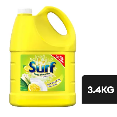 Nước Rửa Chén Surf Hương Chanh Sả 3.4kg