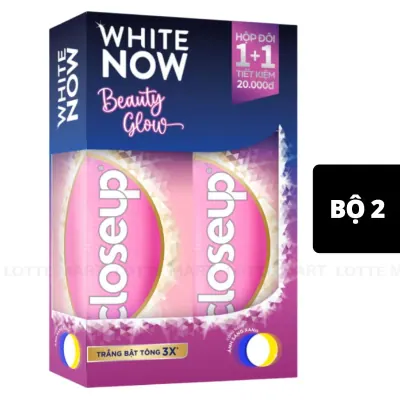 Bộ 2 Tuýp Kem Đánh Răng Closeup White Now Beauty Glow 100g