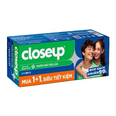 Bộ 02 Kem Đánh Răng Closeup Băng Tuyết 180g