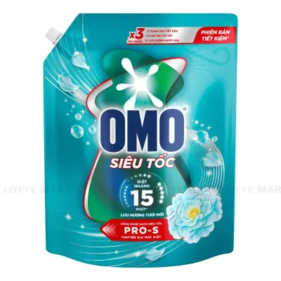 Nước Giặt OMO Siêu Tốc Lưu Hương Tươi Mới Cho Máy Giặt Cửa Trước và Cửa Trên 3.5kg