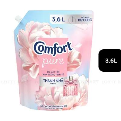 Nước Xả Vải Comfort Hương Hoa Trắng Thanh Nhã 3.6L
