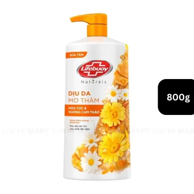 Sữa Tắm Lifebuoy Hương Cam Thảo và Hoa Cúc 800g