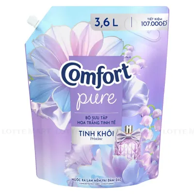 Nước Xả Vải Comfort Hương Hoa Trắng Tinh Khôi 3.6L