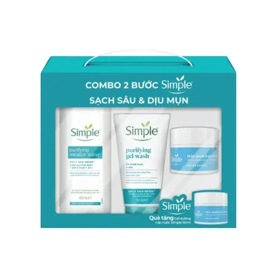 Bộ Simple Purify (sữa Rửa Mặt 150ml+Nước Tẩy Trang 400ml)